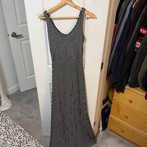 Rolla Coster Monochrome Striped Maxi Dress